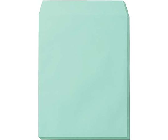 キングコーポレーション カラークラフト封筒 角2 ミズ 100枚入 K2RC85M 1パック(ご注文単位1パック)【直送品】