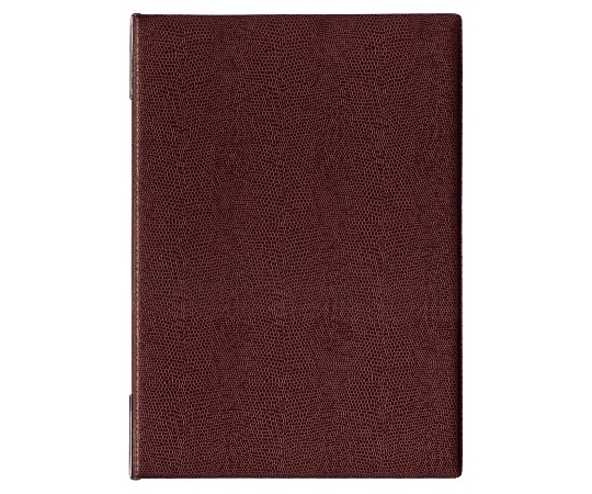 オープン工業 メニューファイル レザー調 A4 4頁 茶 MN-150-BR 1個（ご注文単位1個）【直送品】