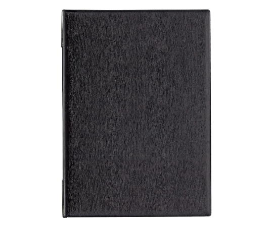 オープン工業 メニューファイル ヘアライン調 A4 4頁 黒 MN-152-BK 1個（ご注文単位1個）【直送品】