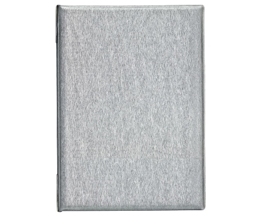 オープン工業 メニューファイル ヘアライン調 A4 4頁 灰 MN-152-GY 1個（ご注文単位1個）【直送品】