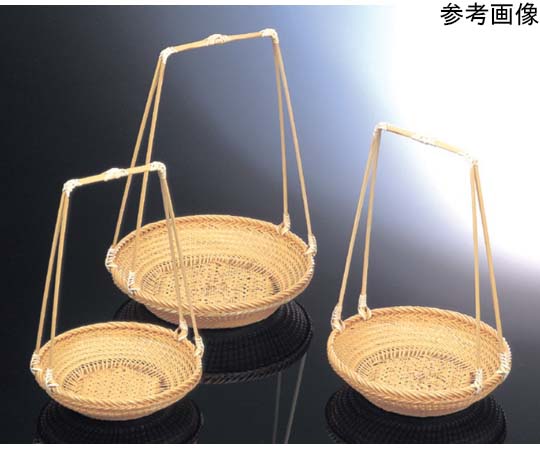 山下工芸 白竹まわし篭手付 中 71434 1個(ご注文単位1個)【直送品】