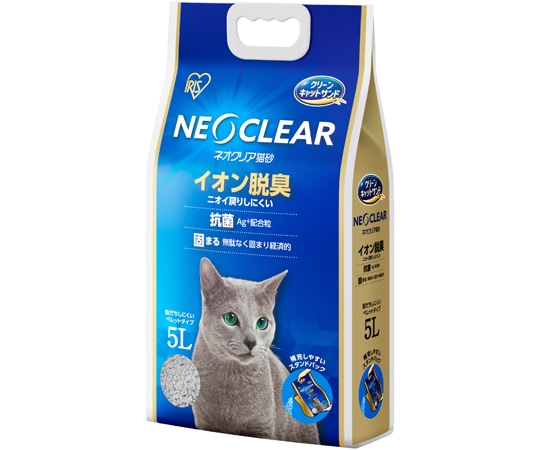 アイリスオーヤマ ネオクリア猫砂5L NC-5L 1個（ご注文単位1個）【直送品】