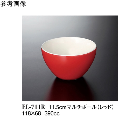 スリーライン 11.5cm マルチボール レッド 60個入 EL-711R 1ケース（ご注文単位1ケース）【直送品】