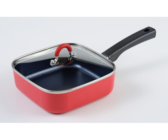 和平フレイズ Tomay IH対応スクエアパン レッド RB-1568 1個（ご注文単位1個）【直送品】