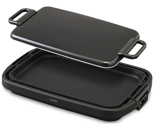 アイリスオーヤマ ワイドホットプレート 1枚 ブラック SWHP-011-B 1個（ご注文単位1個）【直送品】