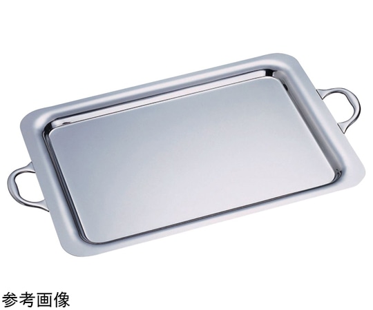 アズワン SW 18-8プレーン角盆(プレーンハンドル付)22インチ  1個（ご注文単位1個）【直送品】