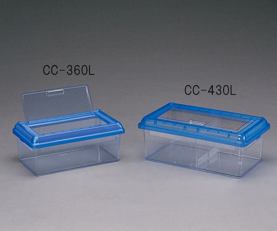 アイリスオーヤマ クリアビュー飼育ケース浅型 クリアブルー 365×215×150mm CC-360L 1個（ご注文単位1個）【直送品】