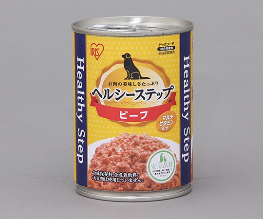 アイリスオーヤマ ヘルシーステップ ビーフ 375g φ75×103mm P-HLC-B 1缶（ご注文単位1缶）【直送品】