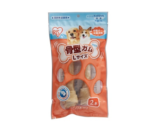 アイリスオーヤマ 骨型ガム 2本 P-BG-2L 1袋（ご注文単位1袋）【直送品】