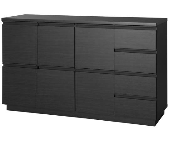 アイリスオーヤマ リビングキャビネット ブラック RCB-1190 1台（ご注文単位1台）【直送品】