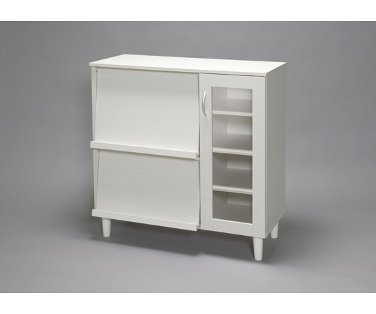 アイリスオーヤマ キッチンキャビネット オフホワイト KBN-9390 1台（ご注文単位1台）【直送品】