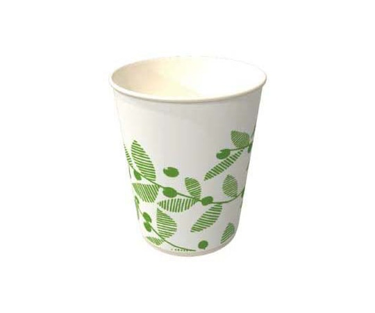 尚美堂 スーパー紙コップ5オンス白 リーフ柄 3000個入 180200 1箱(ご注文単位1箱)【直送品】