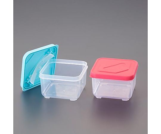 アズワン 109x109x 70mm/350ml 保存容器(トング付/2個) EA508TE-3 1セット（ご注文単位1セット）【直送品】