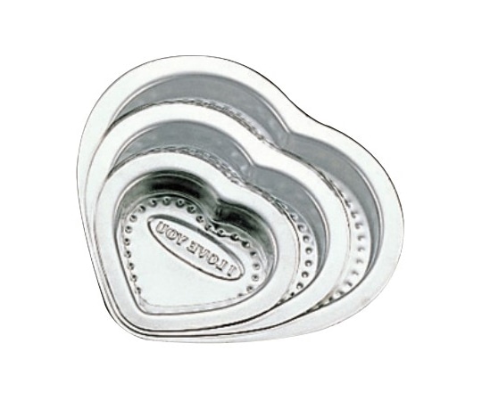 アズワン 18-8 ハートチョコレート 1セット(3個入) 471 3pcsセット 1セット(ご注文単位1セット)【直送品】