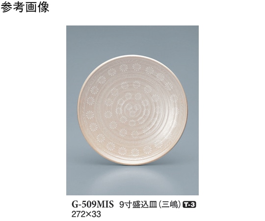 スリーライン 9寸盛込皿 三嶋 10個入 G-509MIS 1袋（ご注文単位1袋）【直送品】