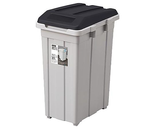 アズワン 367x265x520mm/27L ダストボックス(黒) EA995A-25 1個(ご注文単位1個)【直送品】