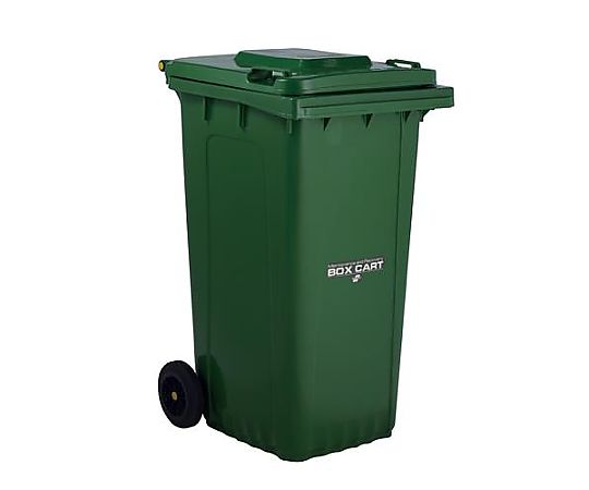 テラモト 240L ダストボックス(キャスター付・緑) EA995A-110 1個(ご注文単位1個)【直送品】