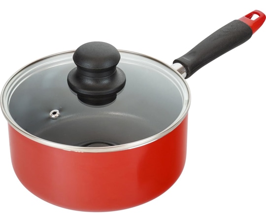 和平フレイズ かちこれ IH片手鍋 18cm(レッド) RB-2913 1個（ご注文単位1個）【直送品】