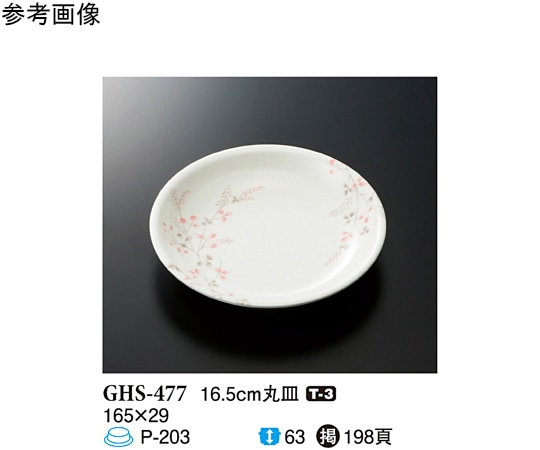 スリーライン 16.5cm 丸皿 シーズン2 10個入 GHS-477 1袋（ご注文単位1袋）【直送品】