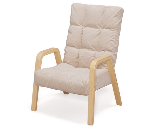 アイリスオーヤマ ウッドアームチェア ベージュ M WAC-M 1台(ご注文単位1台)【直送品】