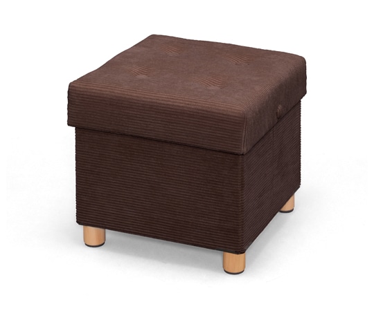 アイリスオーヤマ 脚付き収納スツール ブラウン ASST-38 1台(ご注文単位1台)【直送品】