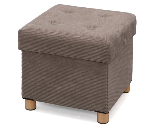 アイリスオーヤマ 脚付き収納スツール グレー ASST-38 1台(ご注文単位1台)【直送品】