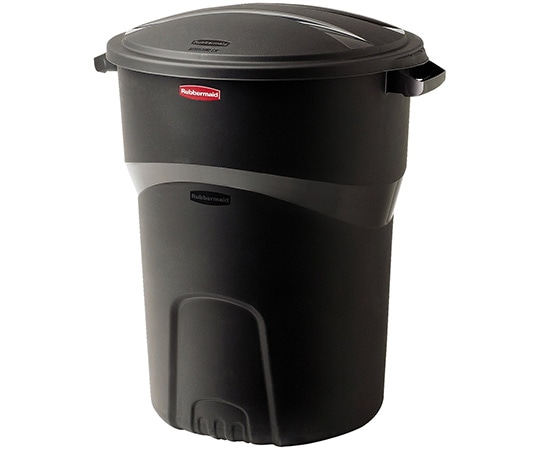 ニューウェルブランズ 屋外用ゴミ箱 丸型 ラフネックリフューズコンテナ 32ガロン(121L) ブラック 1793963 1個(ご注文単位1個)【直送品】