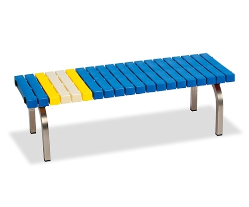 テラモト ホームベンチ ステン 1200 青 BC-302-312-3 1個(ご注文単位1個)【直送品】