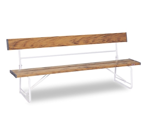 テラモト ベンチ(背付)1500 木調 BC-300-015-9 1個(ご注文単位1個)【直送品】