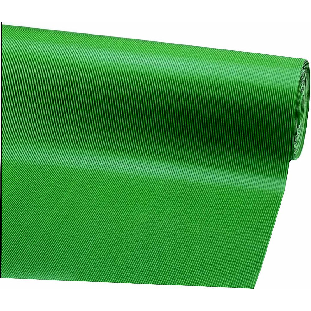 十川ゴム ゴム筋入長マット 1m×20m 3mm厚(グリーン) F-25-10-3-G 1巻(ご注文単位1巻)【直送品】