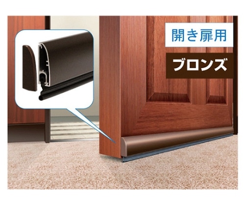 ハイロジック フロアーリック 1000mm ブロンズ 開き戸用 72902 1本(ご注文単位1本)【直送品】