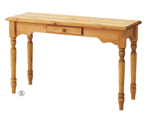 ストア・エキスプレス カントリーテーブル ナチュラル W120cmスリム 61-83-1-5 1台（ご注文単位1台）【直送品】