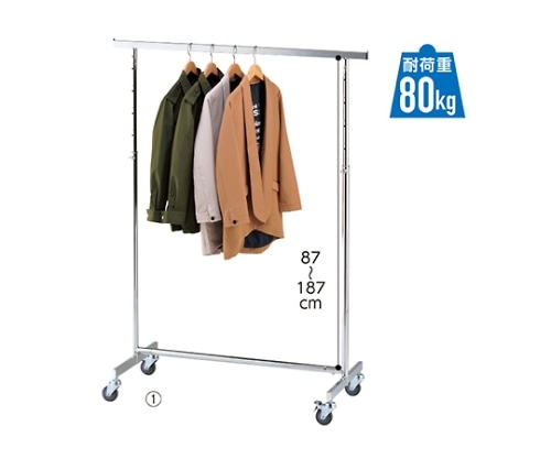 ストア・エキスプレス 高耐荷重ハンガーラック 角パイプ W120cm 本体 61-99-2-1 1台（ご注文単位1台）【直送品】