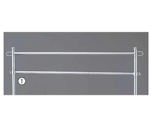 ストア・エキスプレス ハンガーラック用伸縮丸バー 強化型用 61-98-11-2 1本（ご注文単位1本）【直送品】