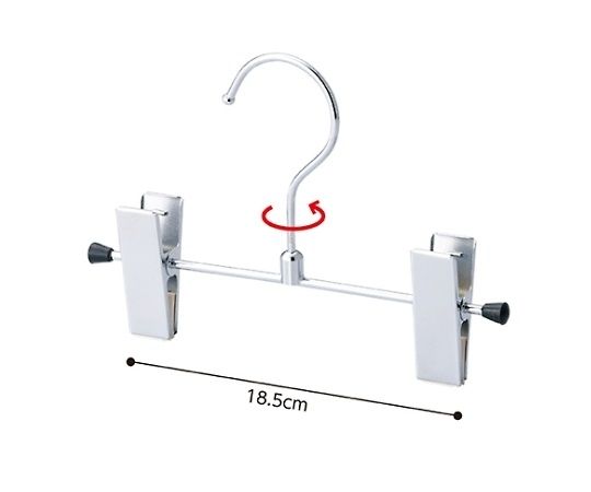 ストア・エキスプレス 子供用スチール製ハンガー ボトム 外型クリップ付き W20cm 1セット(10本入) 61-196-13-2 1セット（ご注文単位1セット）【直送品】