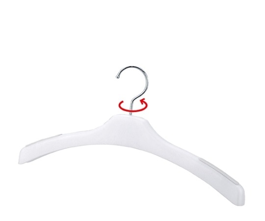 ストア・エキスプレス 発泡シャツ・ジャケット用ハンガー スベリ止め付き 白 入数10本 RK-500-2-6 1セット（ご注文単位1セット）【直送品】