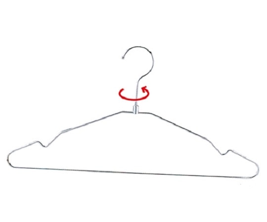 ストア・エキスプレス スチール製ハンガー ビニールコーティングW38cm 1セット(10本入) 61-194-1-3 1セット（ご注文単位1セット）【直送品】