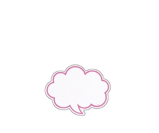 ストア・エキスプレス 抜型ショーカード 吹き出し ピンク 小 1セット(50枚入) 61-237-10-1 1セット（ご注文単位1セット）【直送品】