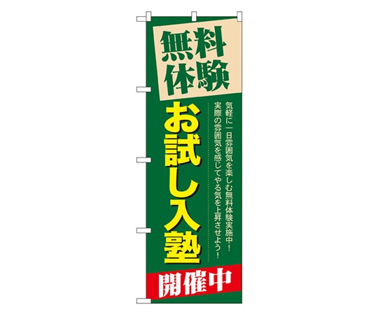 のぼり屋工房 無料体験お試し入塾開催中 のぼり GNB-65 1枚（ご注文単位1枚）【直送品】