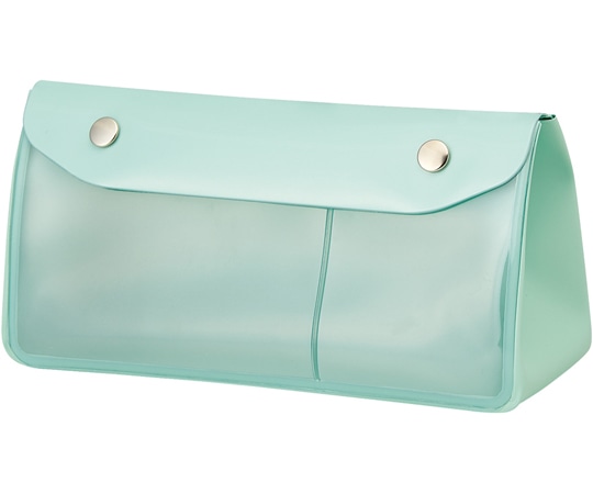 LIHITLAB ALCLEA トライアングルペンケース 【抗菌】 グリーン A7942-19 1個(ご注文単位1個)【直送品】