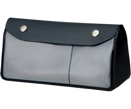 LIHITLAB ALCLEA トライアングルペンケース 【抗菌】 ブラック A7942-24 1個(ご注文単位1個)【直送品】