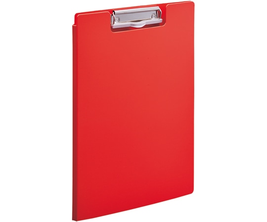 LIHITLAB ALCLEA コウキンクリップフアイル A4 【抗菌】 レッド F7740-3 1冊(ご注文単位1冊)【直送品】