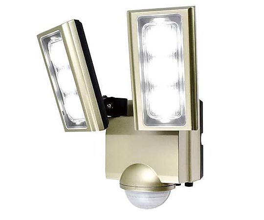 エスコ AC100V/ 8.0W LEDセンサーライト(2灯) EA864CB-162A 1個(ご注文単位1個)【直送品】