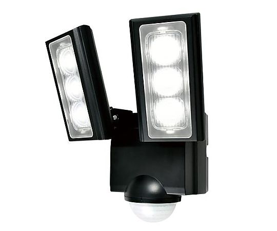 エスコ 2灯 LEDセンサーライト(単1x3本) EA864CB-27A 1個(ご注文単位1個)【直送品】