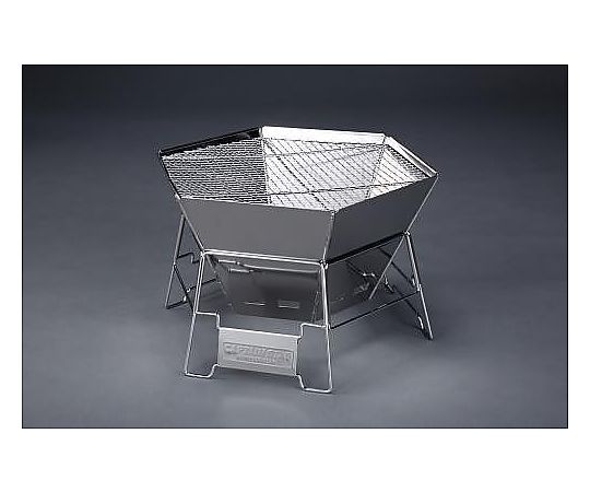 エスコ 475x410x300mm バーベキューグリル(ステンレス製) EA913LD-11 1個(ご注文単位1個)【直送品】