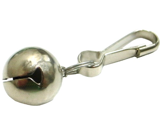 まつうら工業 盗難・防犯対策注意喚起用 スナップ付き鈴 100個入 BELL-100P 1個(ご注文単位1個)【直送品】