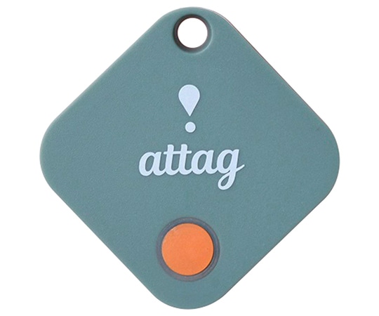 山善(YAMAZEN) 忘れ物防止タグ スマートタグ キーホルダー attag(アッタグ) カーキ×オレンジ YATG-01(KHOR) 1個(ご注文単位1個)【直送品】