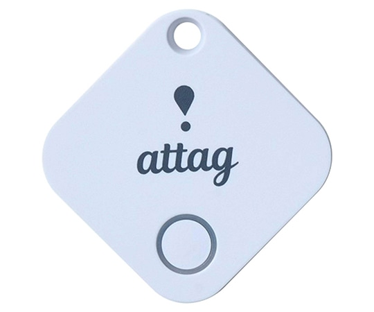 山善(YAMAZEN) 忘れ物防止タグ スマートタグ キーホルダー attag(アッタグ) ホワイト YATG-01(WH) 1個(ご注文単位1個)【直送品】