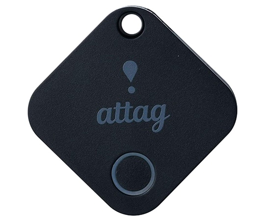 山善(YAMAZEN) 忘れ物防止タグ スマートタグ キーホルダー attag(アッタグ) ブラック YATG-01(BK) 1個(ご注文単位1個)【直送品】