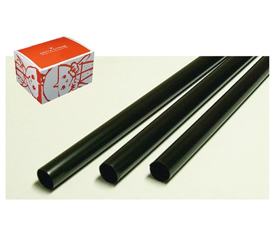 ダイヤ（DAIYA） ストレートストロー 6mm×17cm 包装なし 黒 1箱(500本入)  1箱（ご注文単位1箱）【直送品】